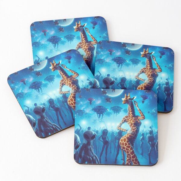 Item preview, FEMALE GIRAFFE IN NIGHT CLUB designed and sold by SCOTTYBOYART.