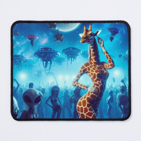 Item preview, FEMALE GIRAFFE IN NIGHT CLUB designed and sold by SCOTTYBOYART.