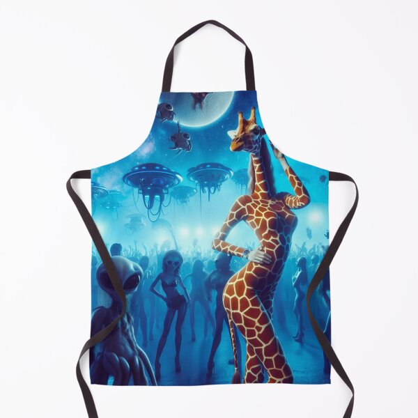 Item preview, FEMALE GIRAFFE IN NIGHT CLUB designed and sold by SCOTTYBOYART.
