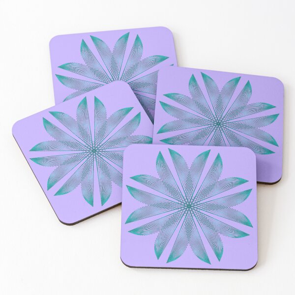 Item preview, Floral pattern on periwinkle designed and sold by CushyNest.