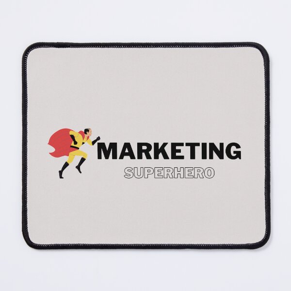 Vista previa del artículo con la obra «El marketing es mi hombre superpoder Marketing divertido», diseñado y vendido por OSMMerchShop.