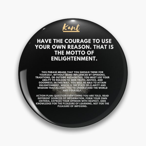 Item preview, Immanuel Kant: The motto of enlightenment designed and sold by CachoGlorious.
