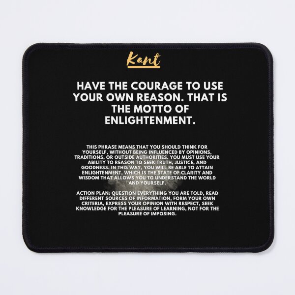Item preview, Immanuel Kant: The motto of enlightenment designed and sold by CachoGlorious.