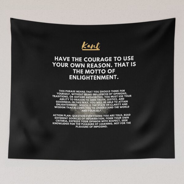 Item preview, Immanuel Kant: The motto of enlightenment designed and sold by CachoGlorious.