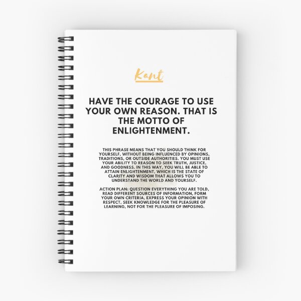 Item preview, Immanuel Kant: The motto of enlightenment designed and sold by CachoGlorious.