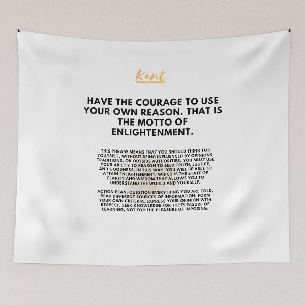 Item preview, Immanuel Kant: The motto of enlightenment designed and sold by CachoGlorious.