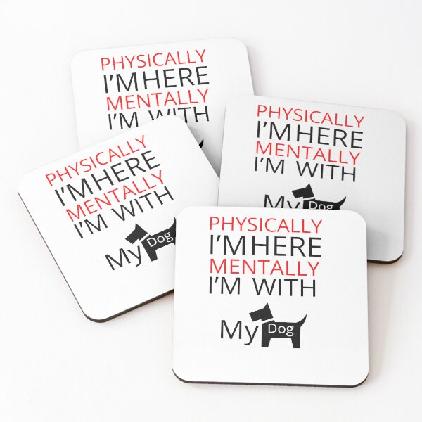 Item preview, Physically Present, Mentally with My Dog designed and sold by ObjCrea123.