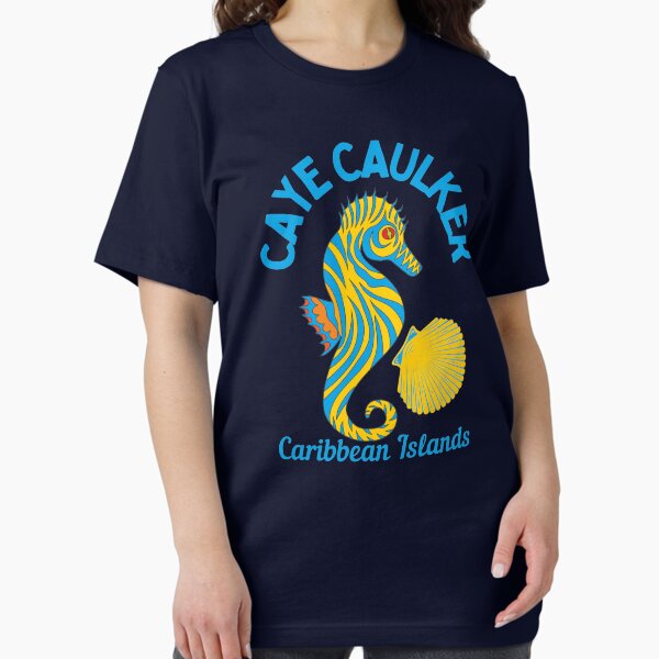 Item preview, Bright Caribbean Islands Caye Caulker, Blue Text- Beach / Vacation designed and sold by TimelessLocales.