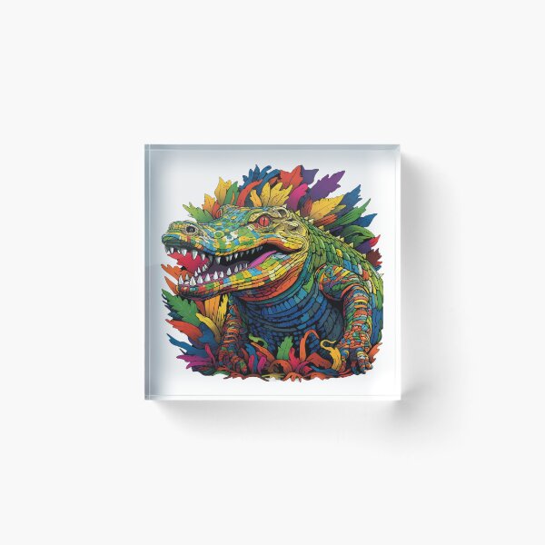 Item preview, Fierce crocodile but rainbow colored designed and sold by liana campbell.