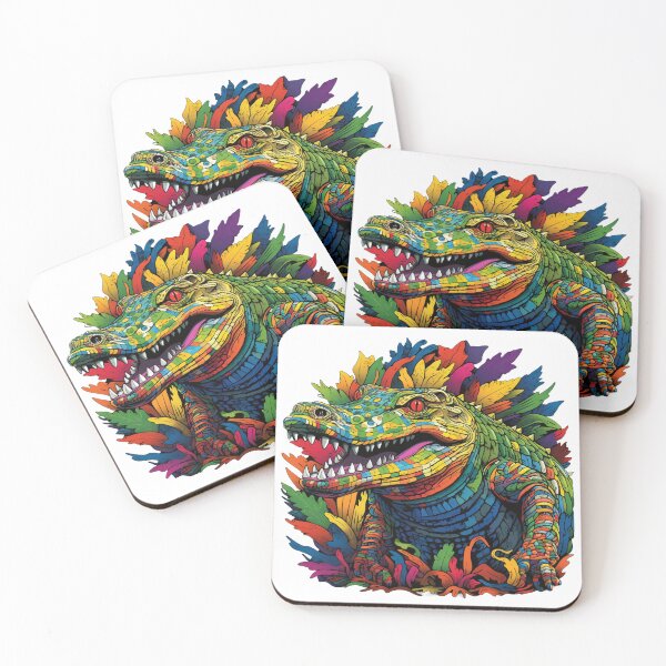 Item preview, Fierce crocodile but rainbow colored designed and sold by liana campbell.