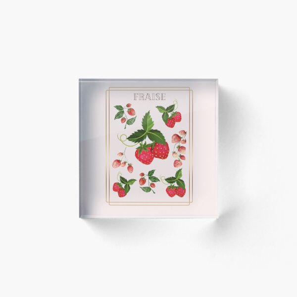 Item preview, French Strawberry Botanical Chart Design designed and sold by Seedcap7.