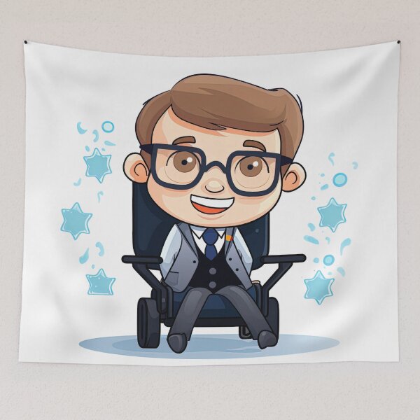 Item preview, Stephen Hawking | cute style designed and sold by ComicsFactory.