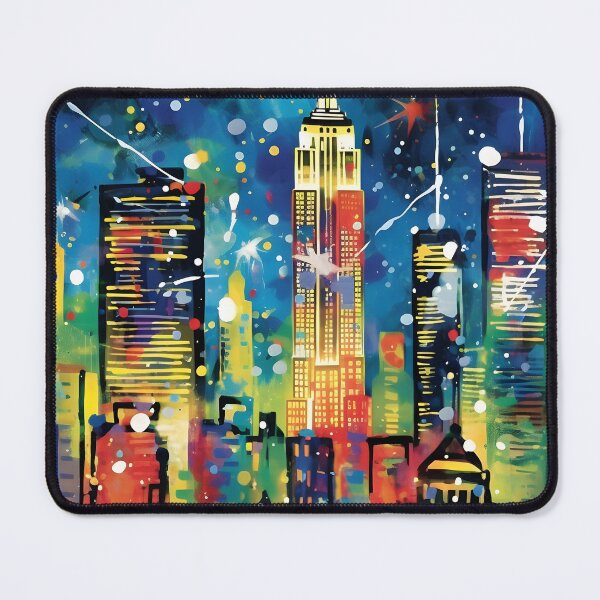 Item preview, Dynamic Radiance- New York's Holiday Hues in Echoes of Diverse Artistic Styles designed and sold by OlfactoART Studio.