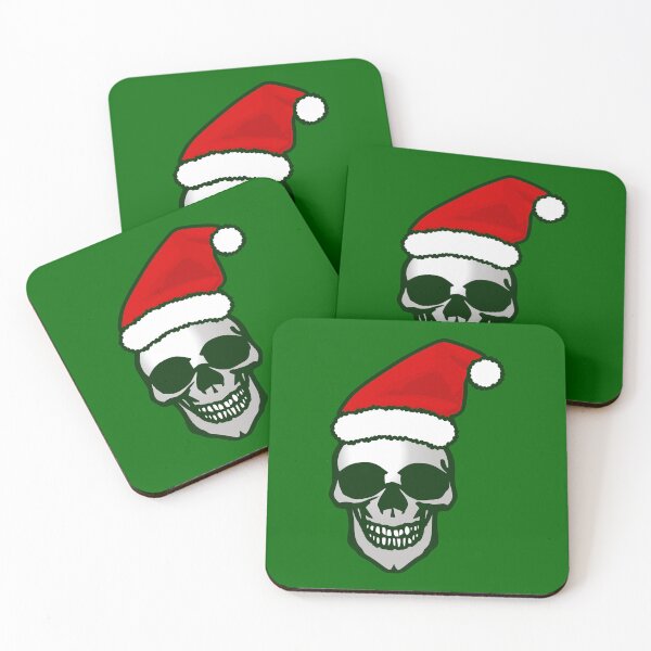 Item preview, gothmas ugly christmas skull santa designed and sold by Gossip Rag.