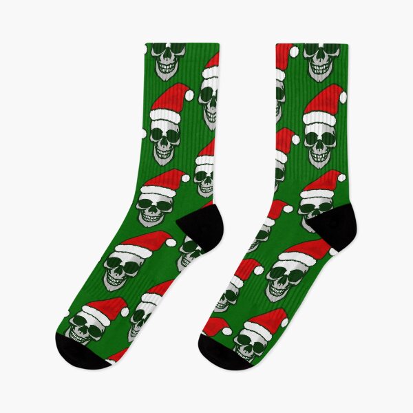 Item preview, gothmas ugly christmas skull santa designed and sold by Gossip Rag.