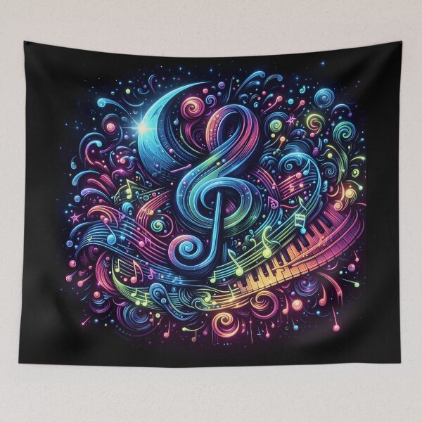 Item preview, A bioluminescent musical masterpiece designed and sold by AI-Only Creations.