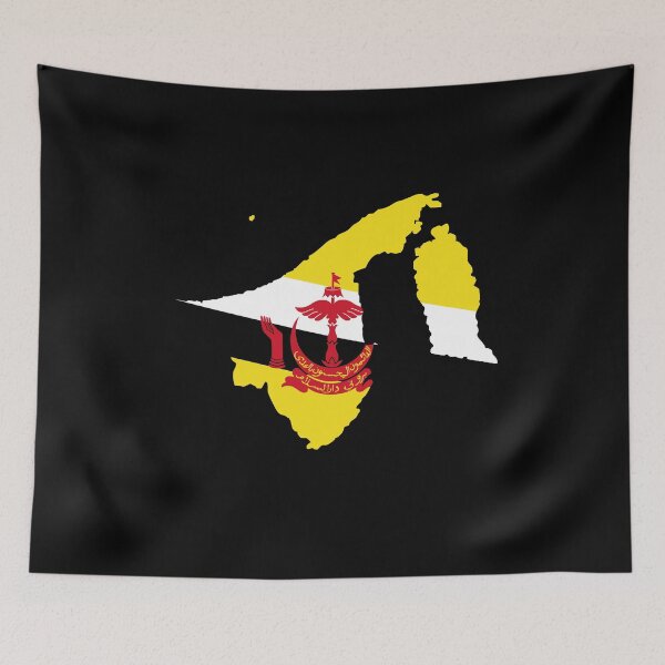 Item preview, Brunei map designed and sold by feether-store.