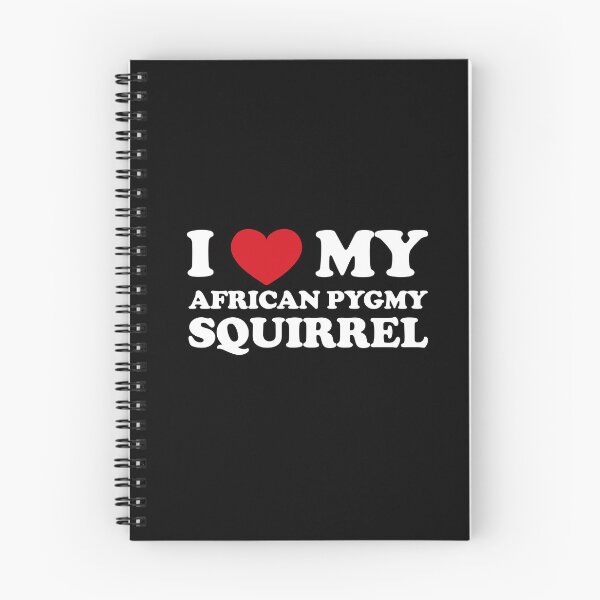 Item preview, I Love My African Pygmy Squirrel /white/ designed and sold by EmeraldeaArt.