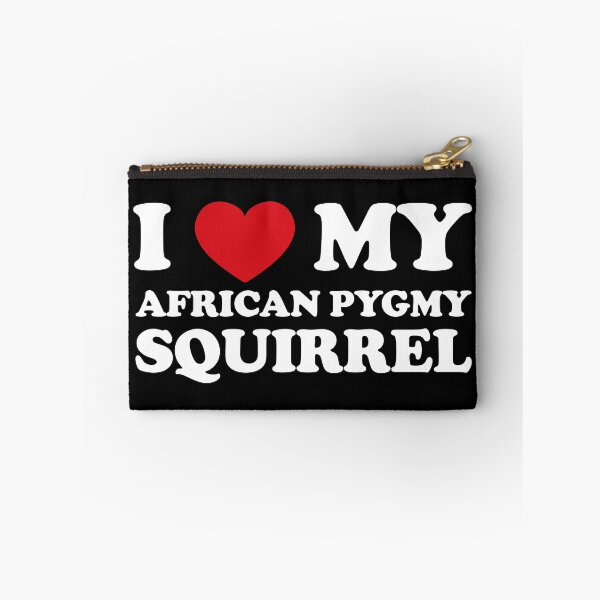 Item preview, I Love My African Pygmy Squirrel /white/ designed and sold by EmeraldeaArt.