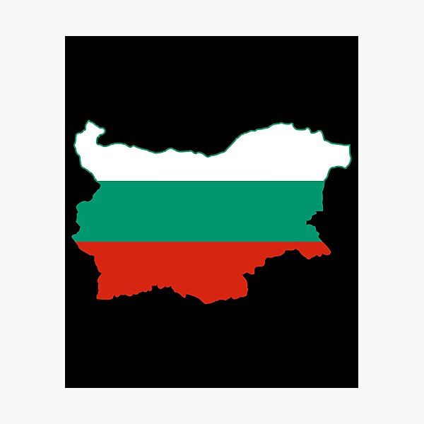 Item preview, Bulgaria Map designed and sold by feether-store.