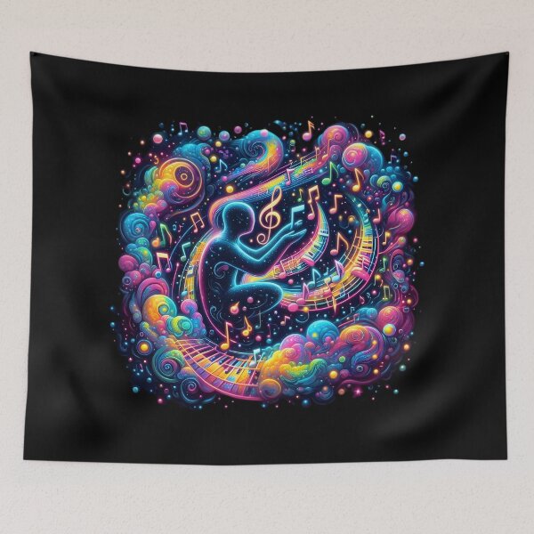 Item preview, A bioluminescent musical masterpiece designed and sold by AI-Only Creations.
