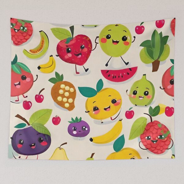 Item preview, Cute And Fun Cartoon Fruit Freinds designed and sold by PlanetMarker.