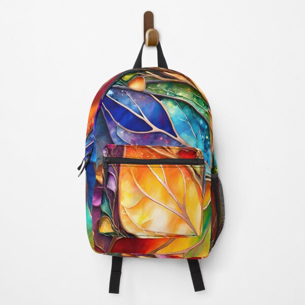 Item preview, Enchanting Spectrum: Rainbow Whispers on Luxuriant Blades Art Print designed and sold by puravidavisions.