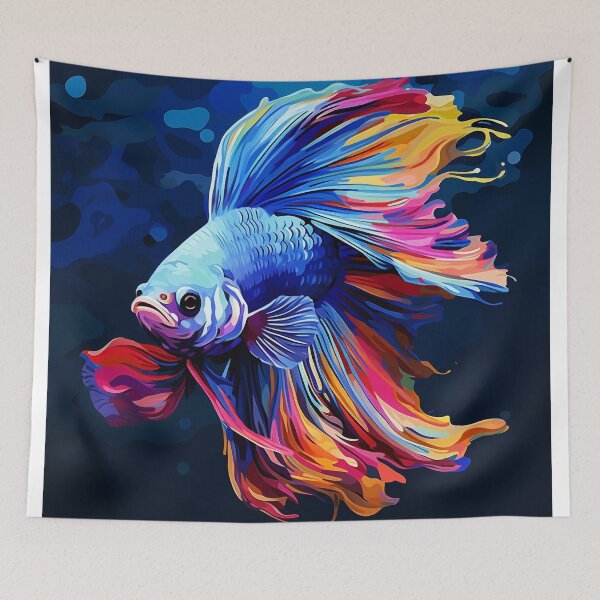 Item preview, Vibrant Siamese Fighting Fish designed and sold by OdysseyArtworks.