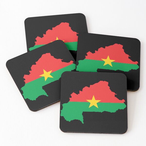 Item preview, Burkina Faso Map designed and sold by feether-store.