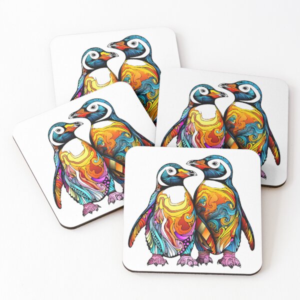 Item preview, Adorable waddling pair of penguins designed and sold by liana campbell.