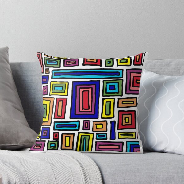 Item preview, Retro rectangles (rainbow) designed and sold by Ally Designs.
