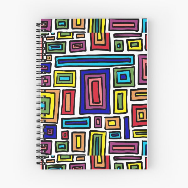 Item preview, Retro rectangles (rainbow) designed and sold by Ally Designs.
