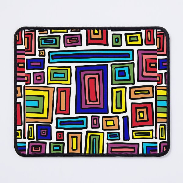 Item preview, Retro rectangles (rainbow) designed and sold by Ally Designs.