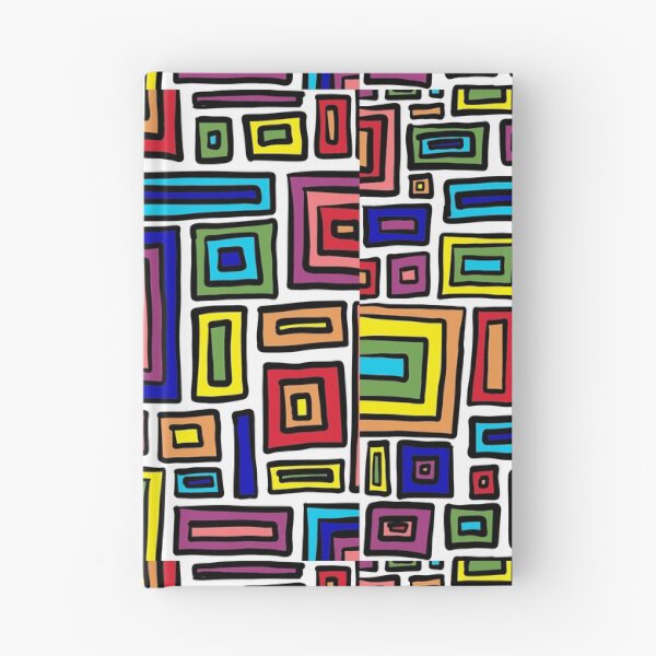 Item preview, Retro rectangles (rainbow) designed and sold by Ally Designs.