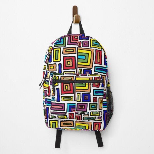 Item preview, Retro rectangles (rainbow) designed and sold by Ally Designs.