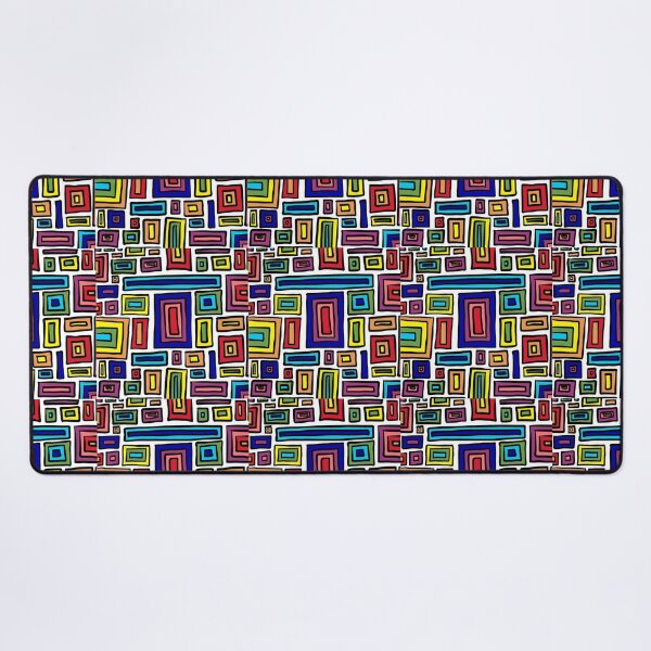 Item preview, Retro rectangles (rainbow) designed and sold by Ally Designs.