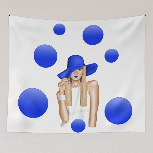Item preview, blue bubbles designed and sold by Gabriela Malaga Aragon.