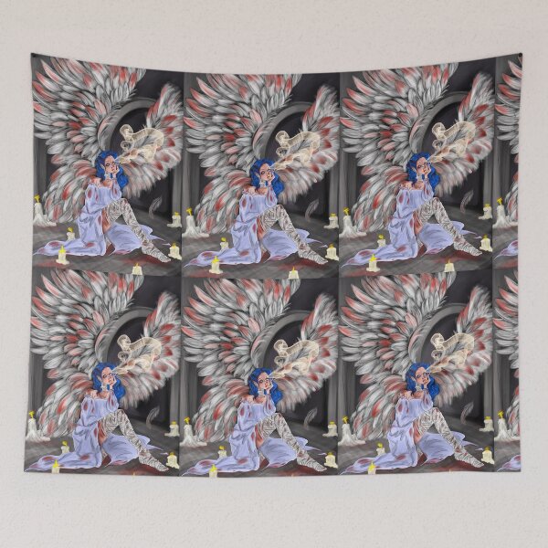 Item preview, Angel on a Smoke Break designed and sold by tobetash.