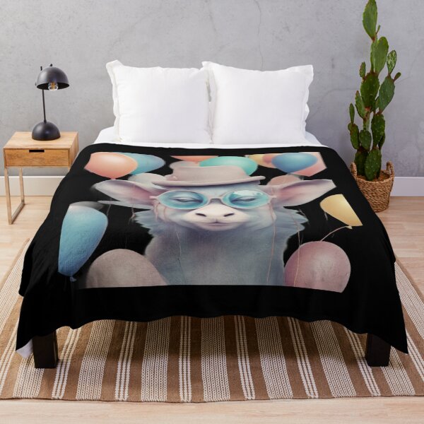 Item preview, Funny Chic Goat in Pastel Party designed and sold by ArtFeverShop.