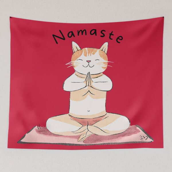 Item preview, Yoga Cat  designed and sold by TheCatmeow2000.