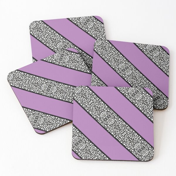 Item preview, Raindrops I Lavendar Big Stripes Diagonal Left designed and sold by CushyNest.