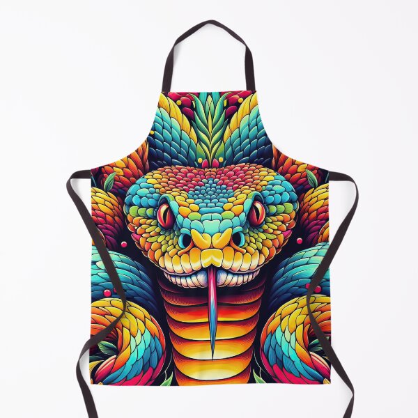 Item preview, Vibrant and colourful cobra snake art design designed and sold by clearviewstock.