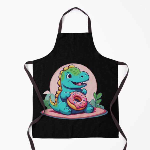 Item preview, Cute Dinosaur Monster and Donut designed and sold by Journey-North.