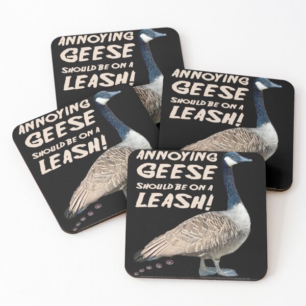 Item preview, Annoying GEESE Should Be On A  LEASH! -  For Dark Backgrounds designed and sold by The Imagination Source™.