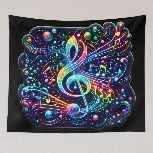 Item preview, A bioluminescent musical masterpiece designed and sold by AI-Only Creations.