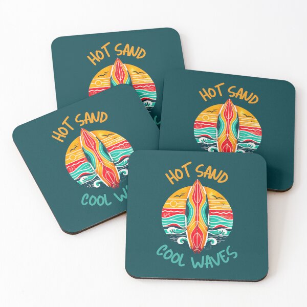 Item preview, Sun, Surfboard, Waves Hot Sand Cool Waves designed and sold by NAFDesigns.