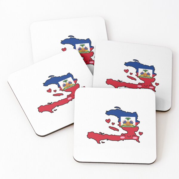 Item preview, Haiti Flag Map Smile with Love designed and sold by pixelsparkzone.