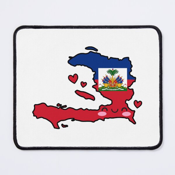 Item preview, Haiti Flag Map Smile with Love designed and sold by pixelsparkzone.