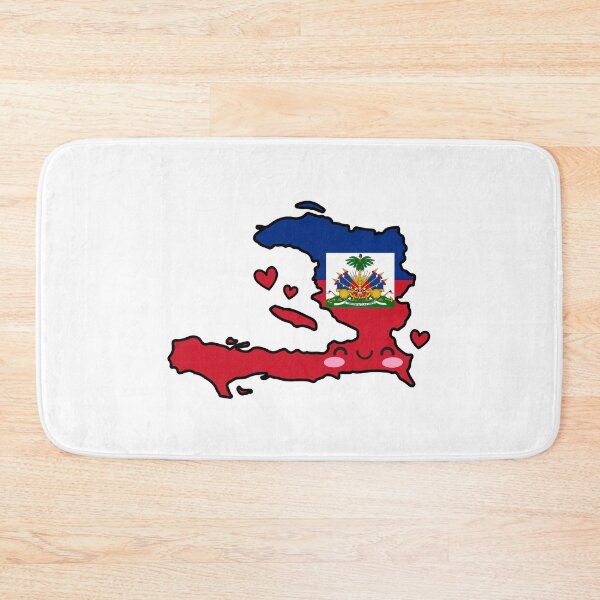 Item preview, Haiti Flag Map Smile with Love designed and sold by pixelsparkzone.
