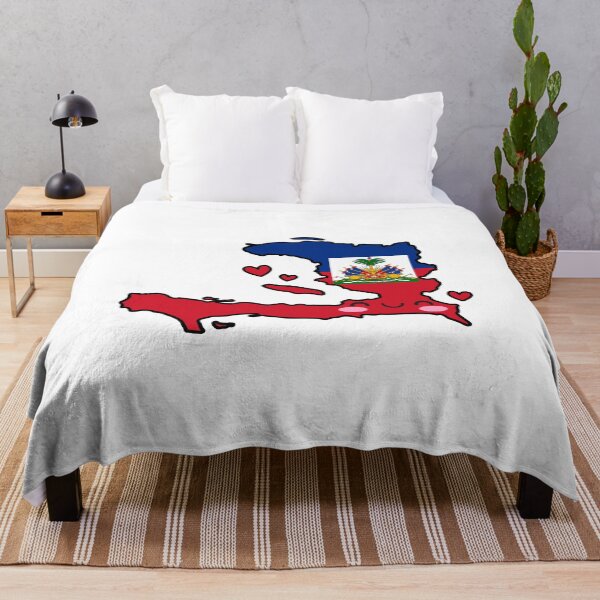 Item preview, Haiti Flag Map Smile with Love designed and sold by pixelsparkzone.